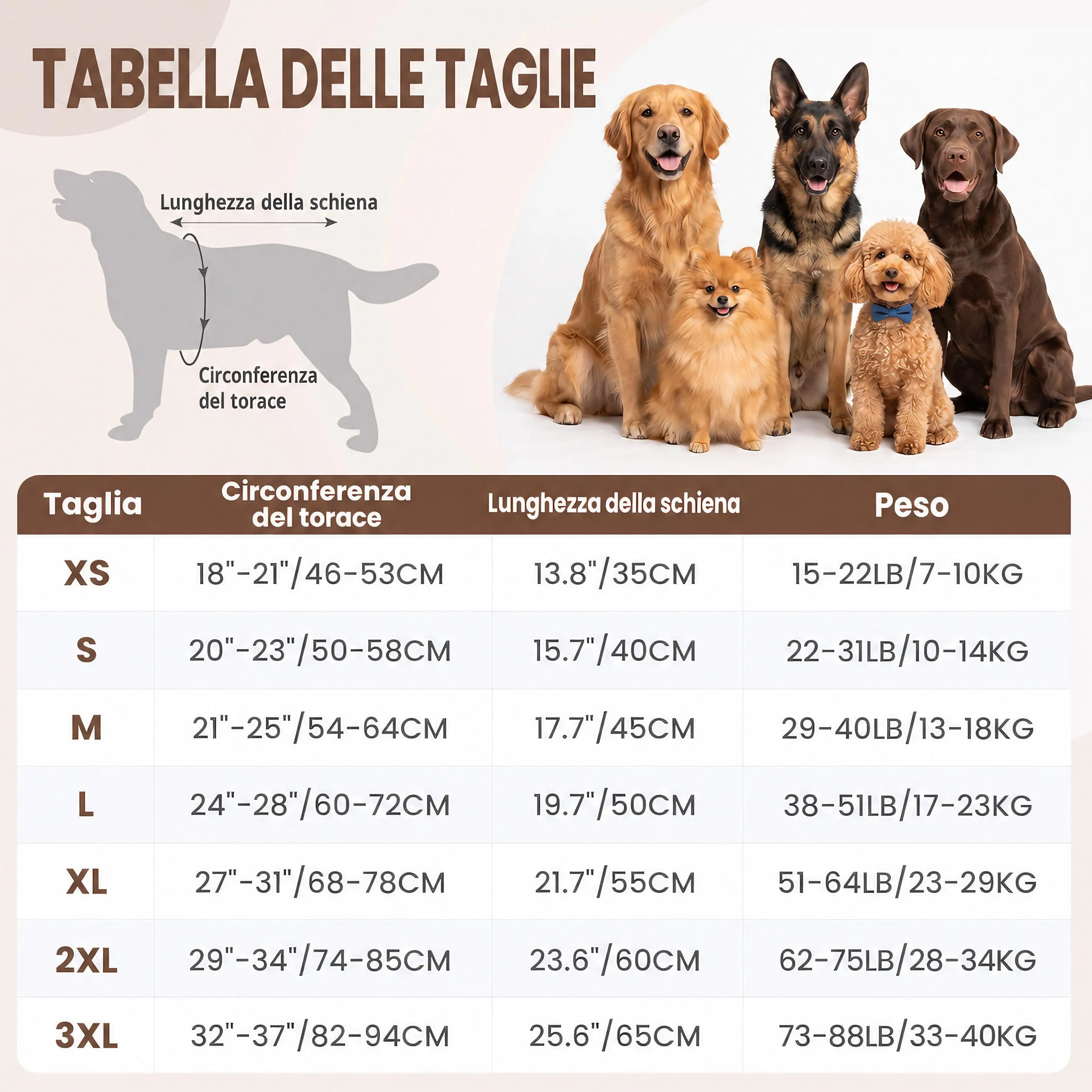 Cappotto Cane Invernale Cappottino per Cani Maglione Giacca Caldo - immagine 3