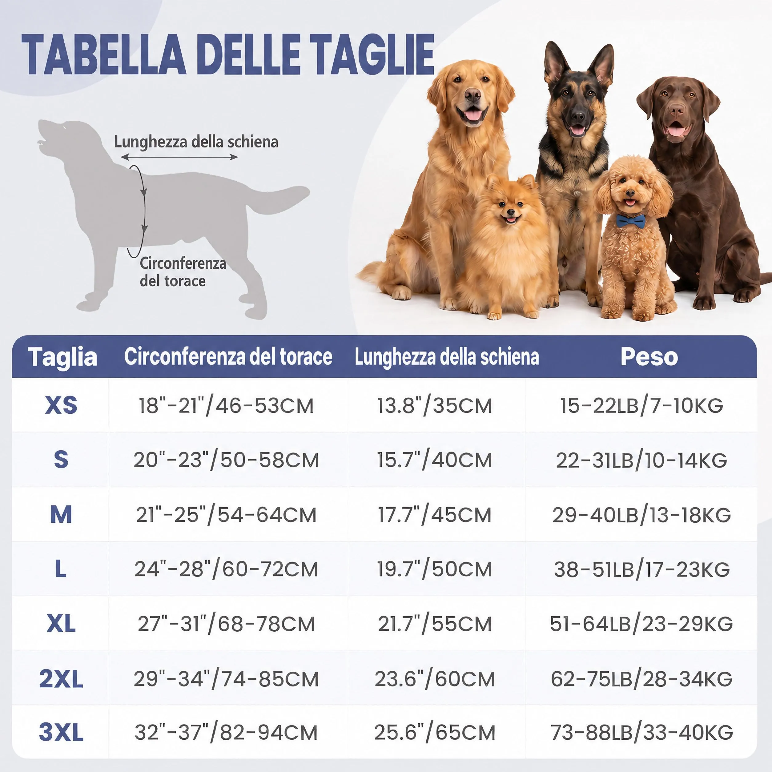 Cappotto Cane Invernale Cappottino per Cani Maglione Giacca Caldo - immagine 3