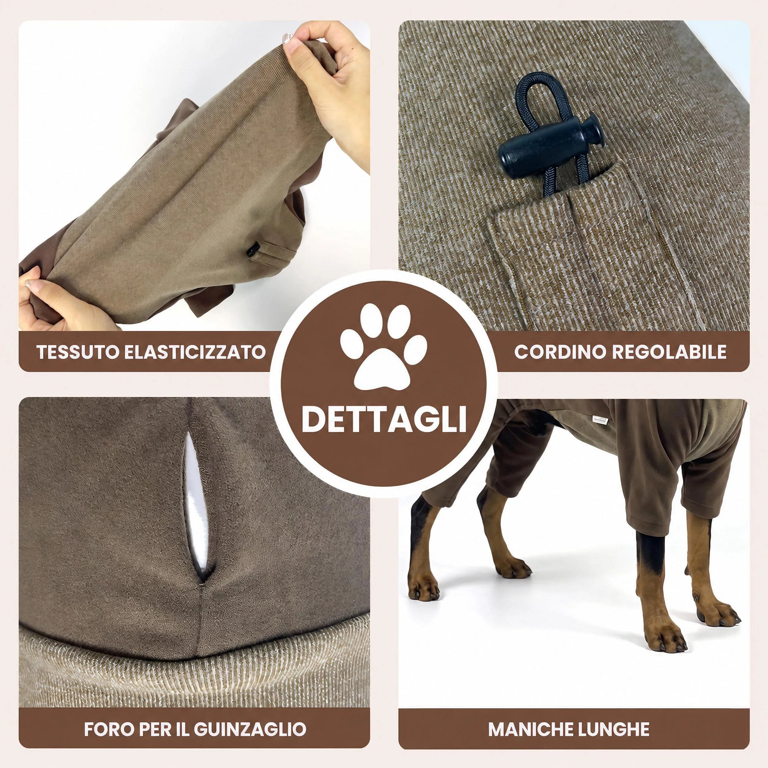 Cappotto Cane Invernale Cappottino per Cani Maglione Giacca Caldo - immagine 2