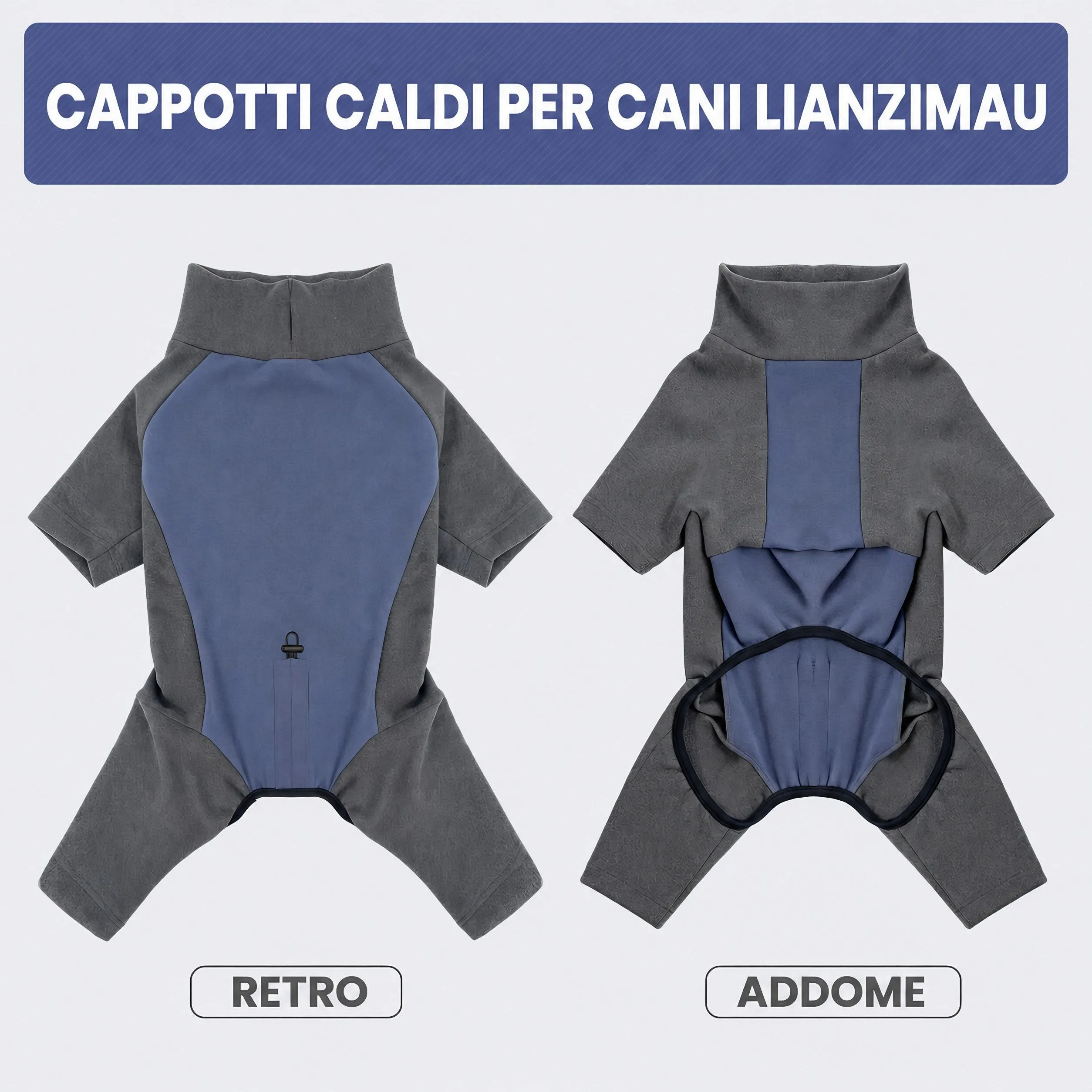 Cappotto Cane Invernale Cappottino per Cani Maglione Giacca Caldo - immagine 5