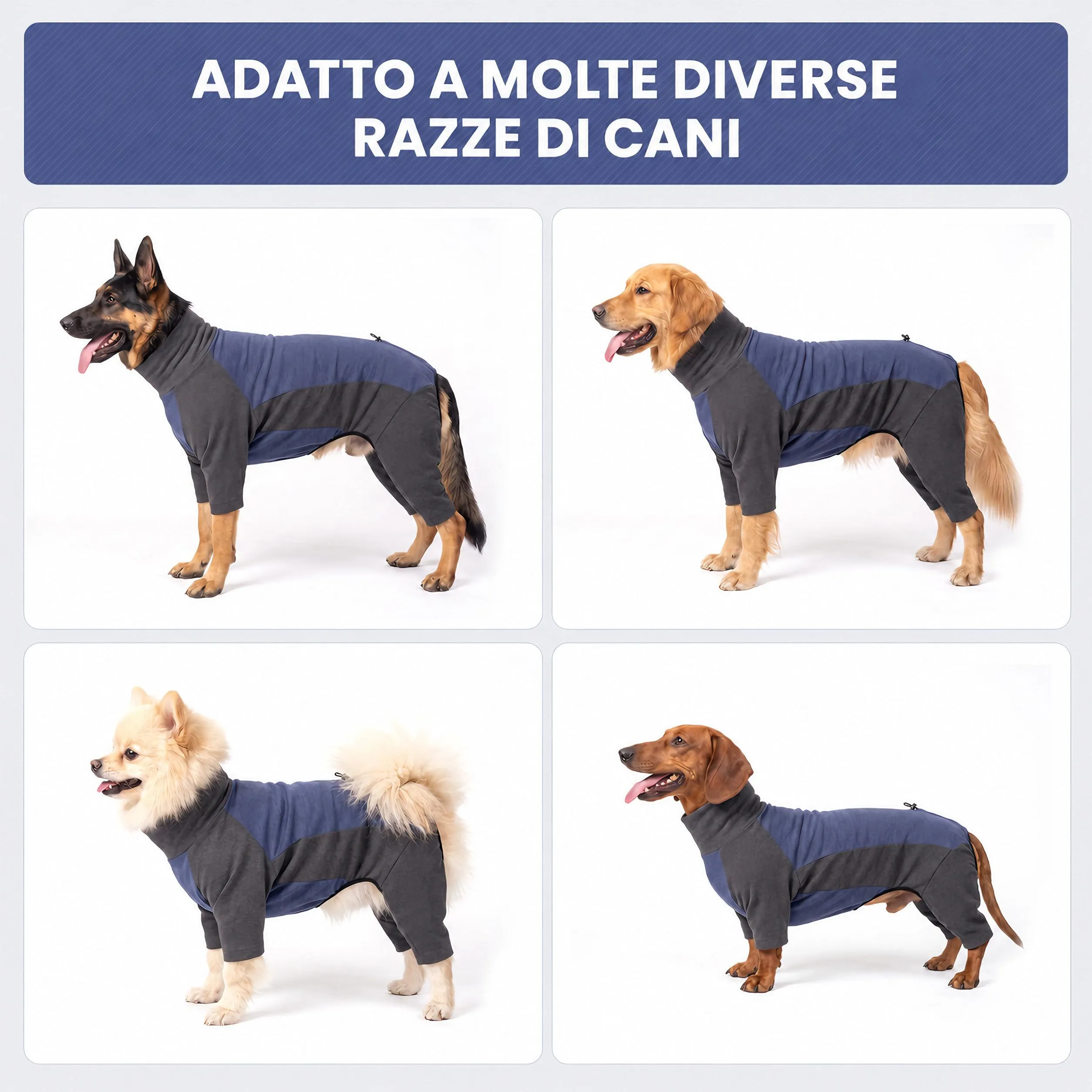 Cappotto Cane Invernale Cappottino per Cani Maglione Giacca Caldo - immagine 7