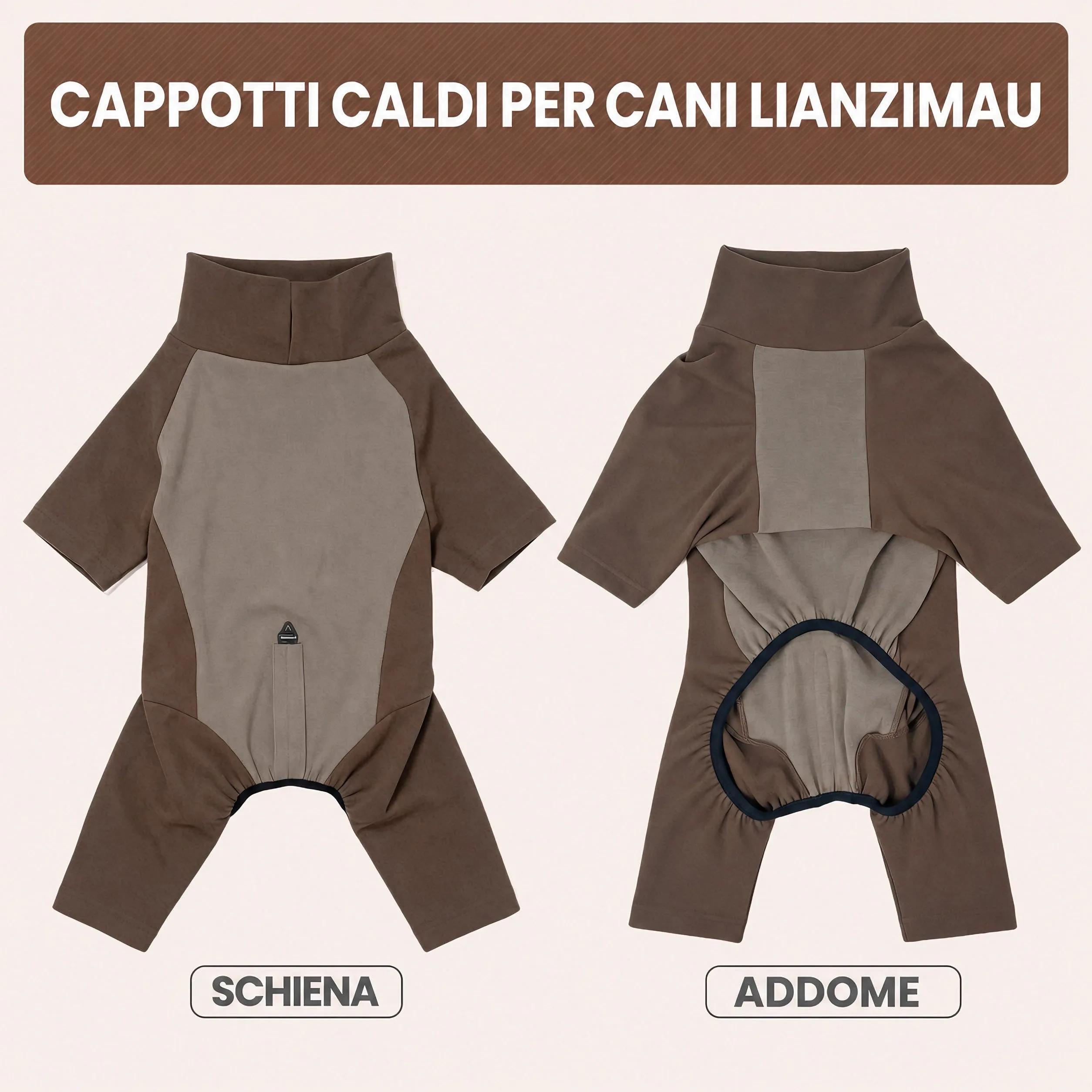 Cappotto Cane Invernale Cappottino per Cani Maglione Giacca Caldo - immagine 5