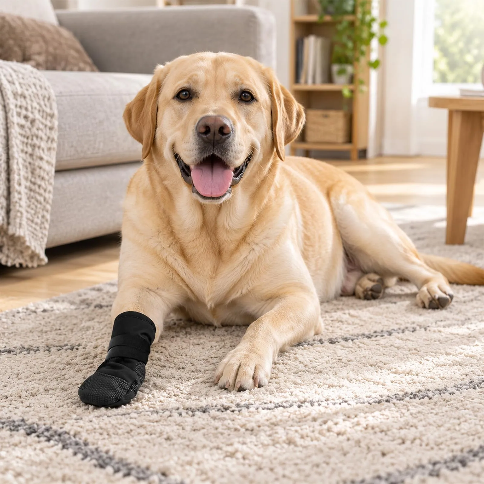 Scarpe per cani con protezione per zampe, regolabili, antiscivolo - immagine 6
