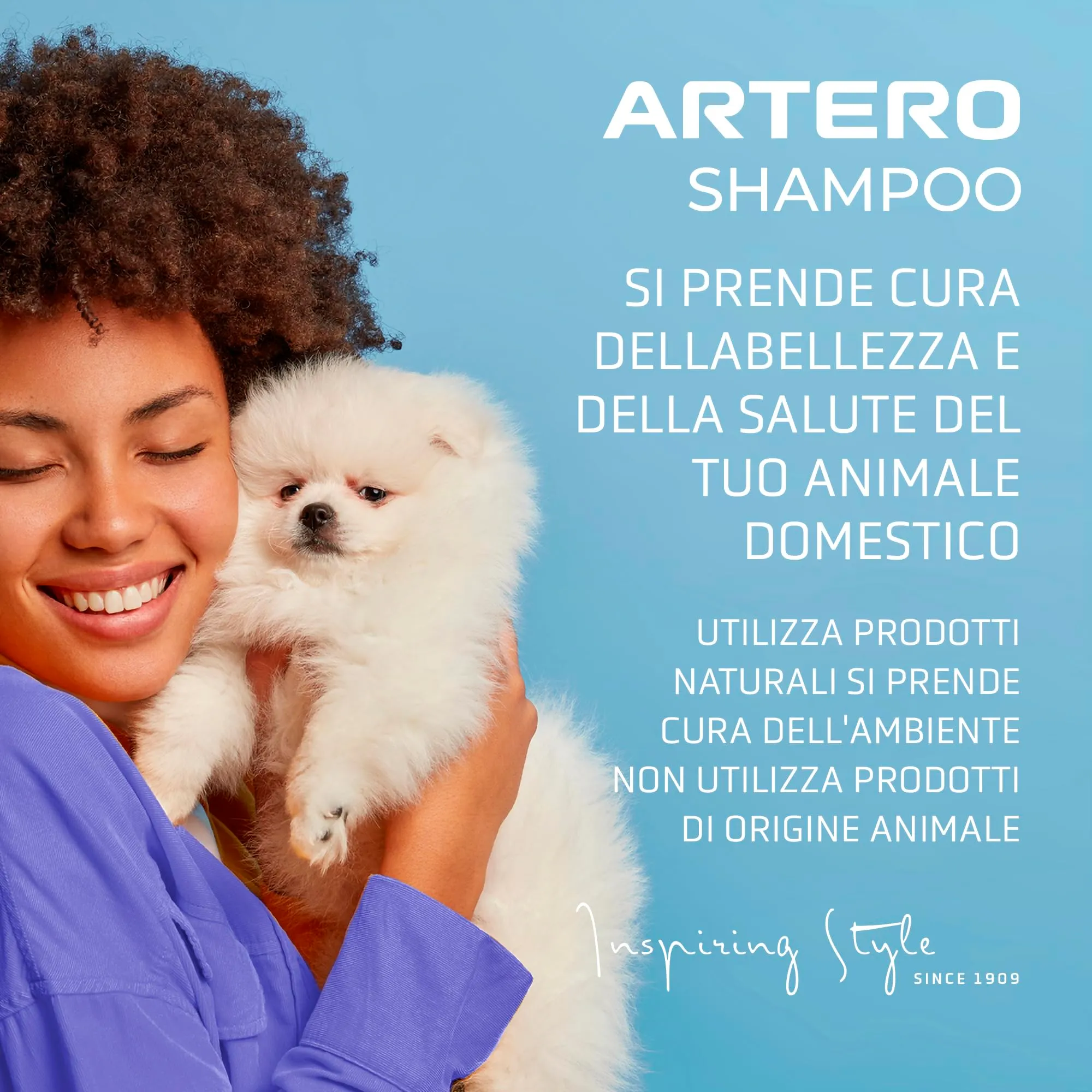 Artero Blanc. Shampoo sbiancante per cani dal pelo bianco. Ottieni un bianco brillante. Lucentezza, morbidezza e pulizia dalle radici alle punte. Adatto per cani neri, grigi e blu, intensificandone - immagine 6