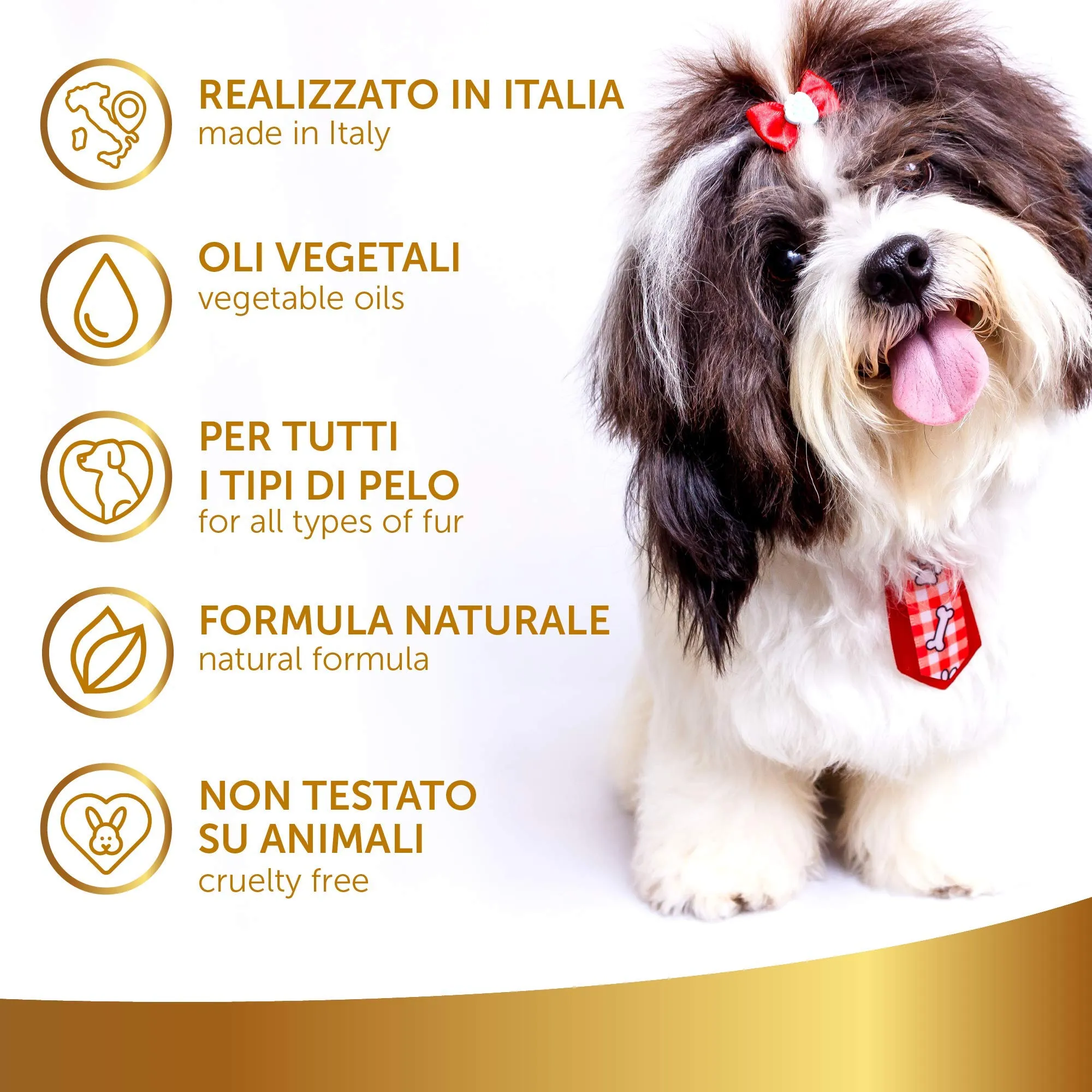 Linea 101, Spray Sciogli Nodi Pelo Cane Naturale per Tutti i Tipi di Pelo con Oli Vegetali, Mantello Morbido, Brillante e Sano, Districante Pelo Cane, 250ml, Made in Italy - immagine 8