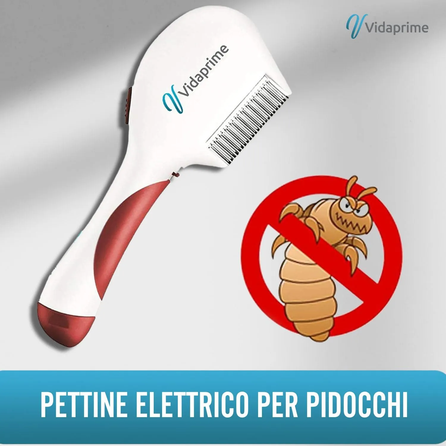 Vidaprime - Pettine elettrico antipidocchi e lendini, efficace, cura ottimale dei capelli, professionale - immagine 4