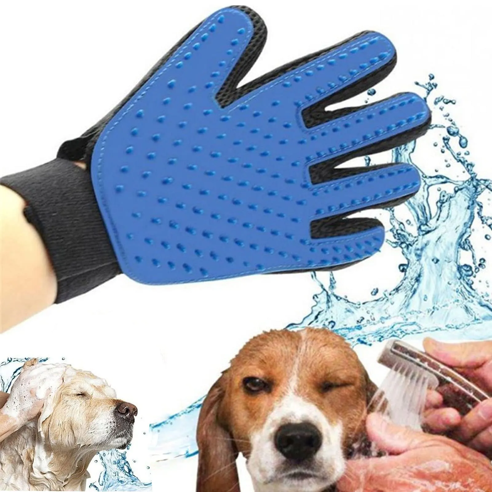 Guanto Togli Peli Animali,Guanto Spazzola per Cani Gatto,Guanto Spazzola Cani Gatto,Guanto per Pulizia Pelo Animali,Per massaggio e pulizia degli animali domestici, cura efficace dei capelli - immagine 4