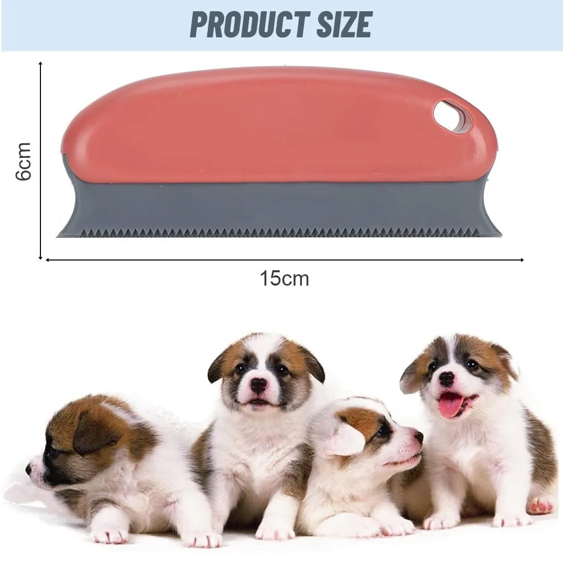 EAVUYIS 2 Pezzi Spazzola per la rimozione dei peli di Animali Domestici per Moquette, Divano, Auto, Pettine per la rimozione dei peli di Cani, Spazzola in Gomma per peli di Animali Domestici - immagine 6