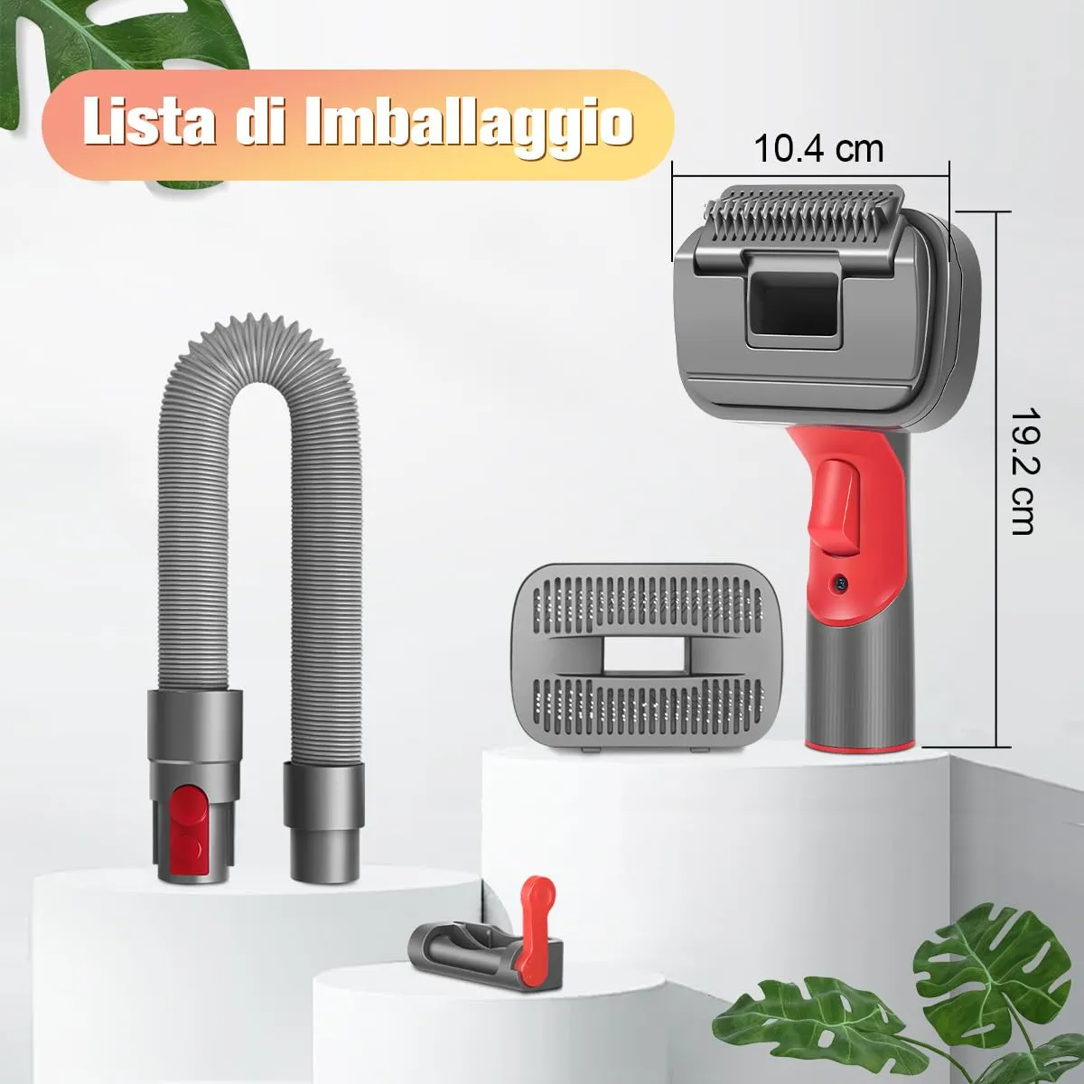 MOPEI 2-in-1 Spazzola di Aspirazione per Gatti e Cani Compatibile con Dyson Gen5 V15 V12 V11 V10 V8 V7, Ideale per Rimuovere Peli Sciolti, Forfora, Sottopelo e Grovigli - immagine 8