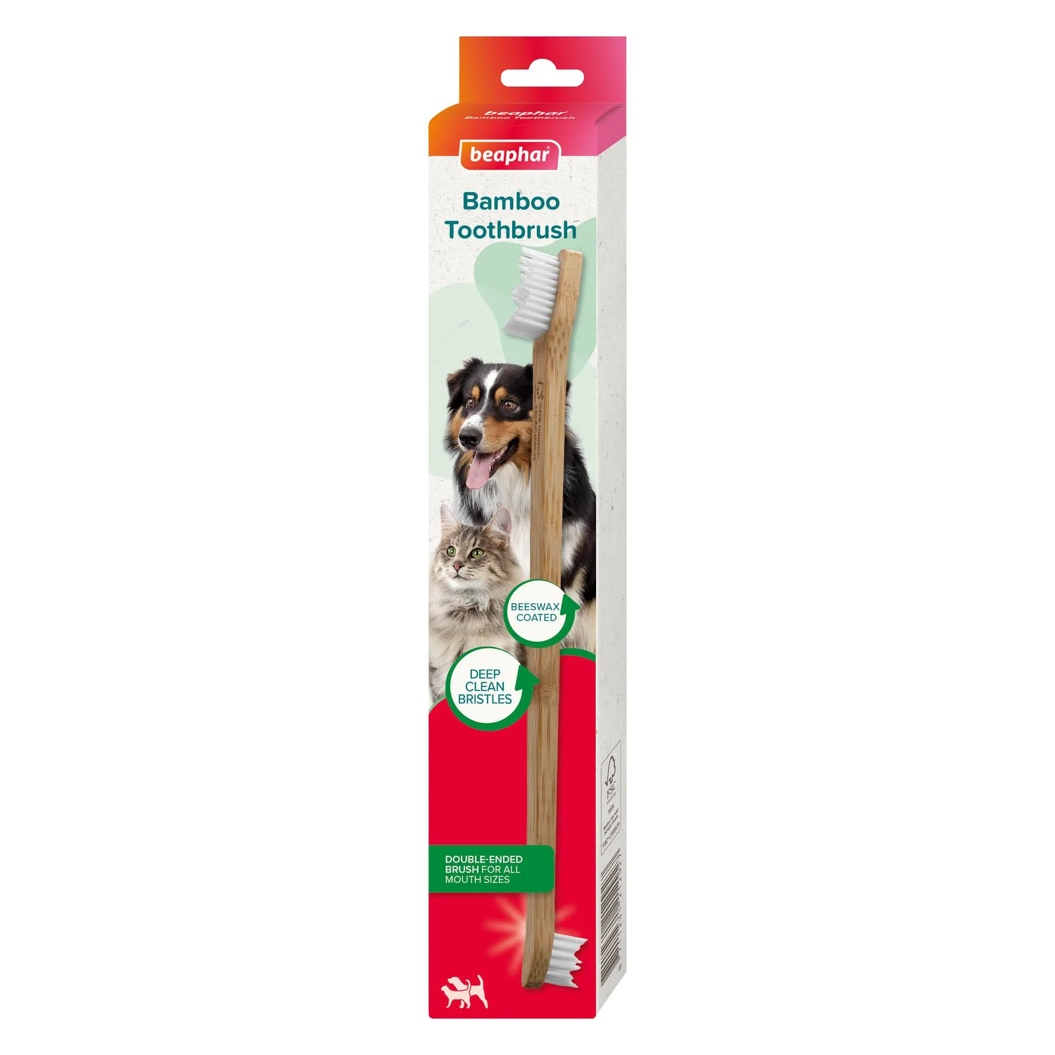 Beaphar - Spazzola ecologica in bambù - Pulizia profonda - per cani e gatti - immagine 1