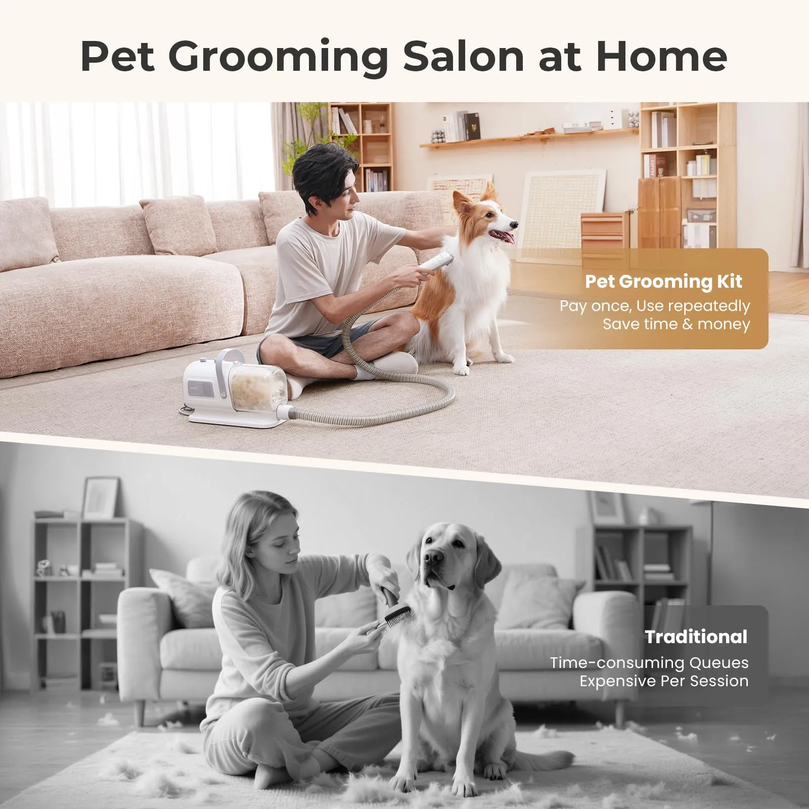 Pecute 7-in-1 Aspirapolvere e Asciugatore per Cani a Muta Intensa - immagine 6
