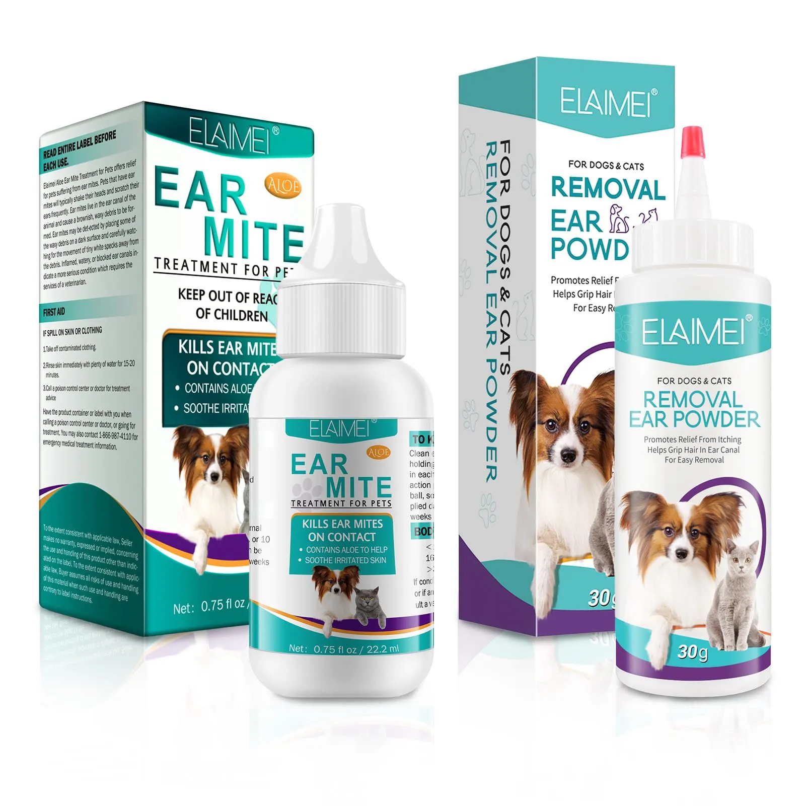 exatta Cura Dell'Orecchio per Cani,Rimuove Efficacemente Il Cerume - immagine 1