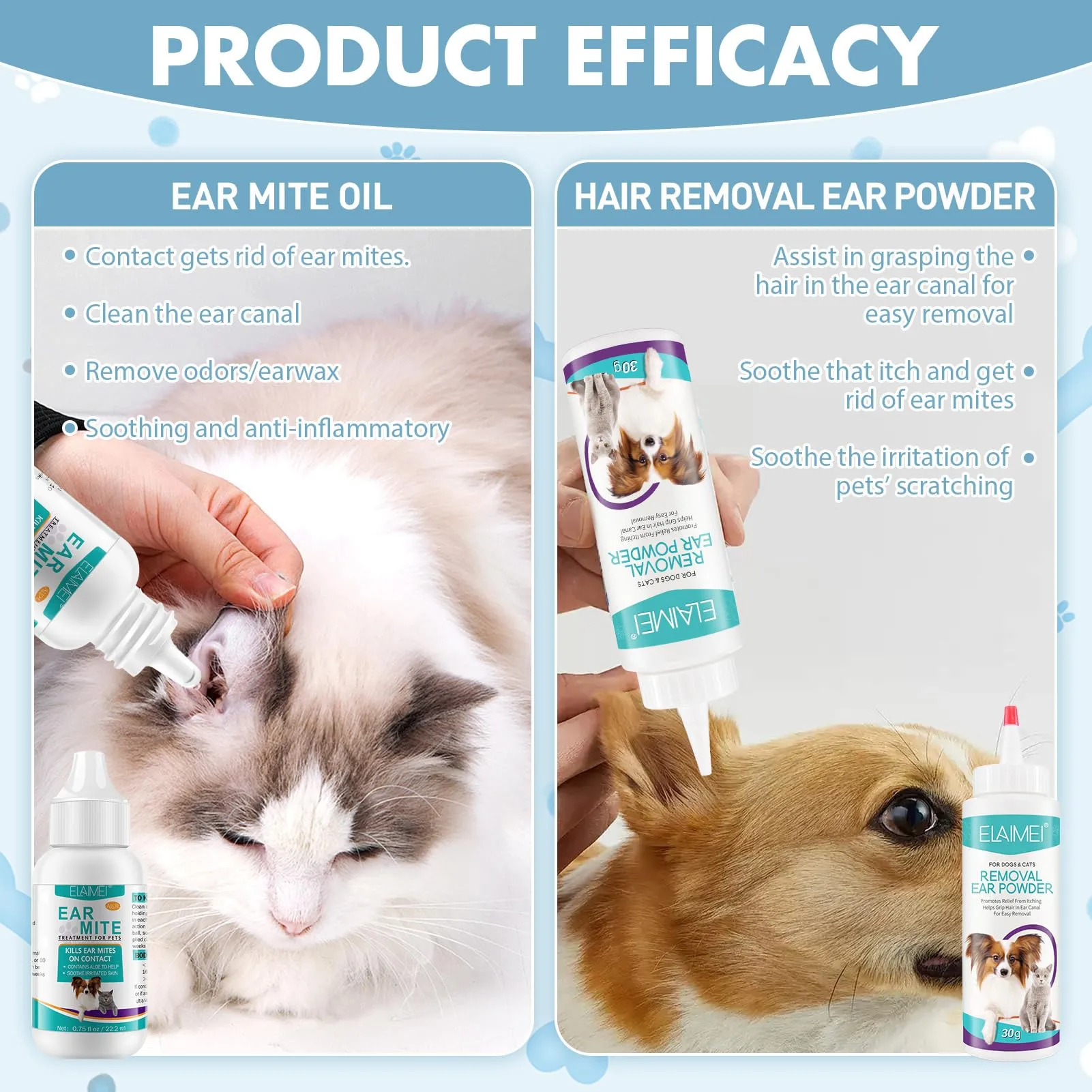 exatta Cura Dell'Orecchio per Cani,Rimuove Efficacemente Il Cerume - immagine 3