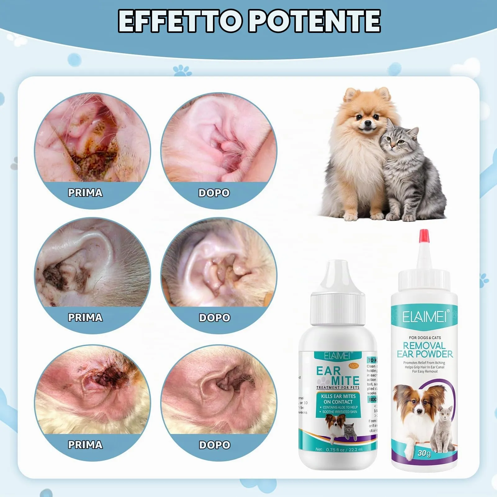 exatta Cura Dell'Orecchio per Cani,Rimuove Efficacemente Il Cerume - immagine 4