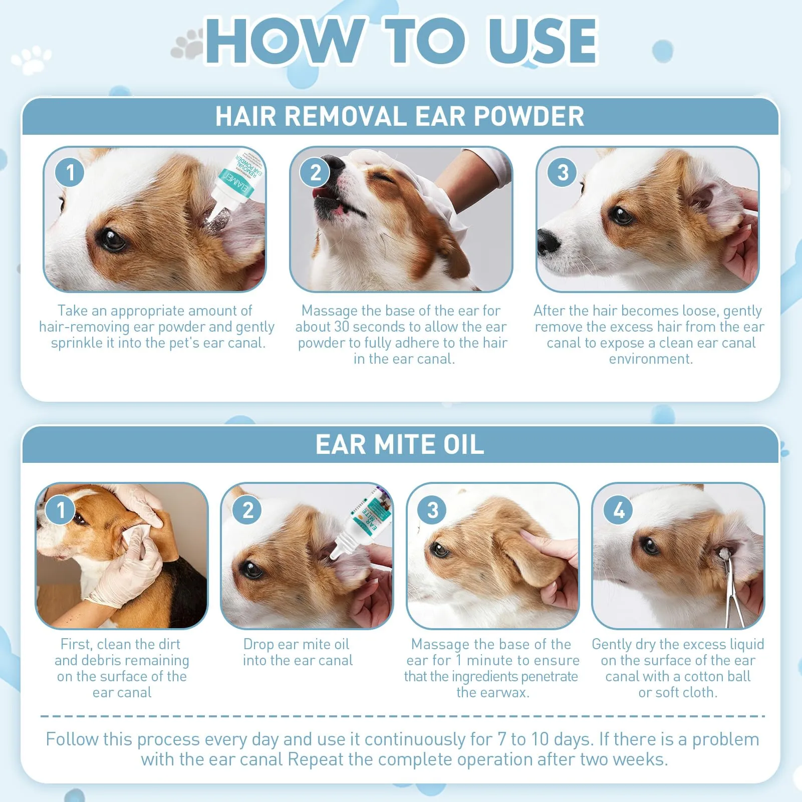 exatta Cura Dell'Orecchio per Cani,Rimuove Efficacemente Il Cerume - immagine 5