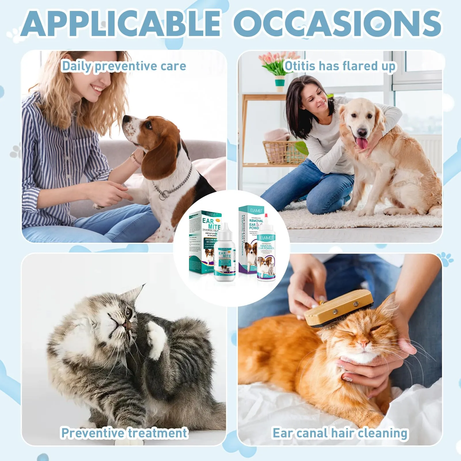 exatta Cura Dell'Orecchio per Cani,Rimuove Efficacemente Il Cerume - immagine 7