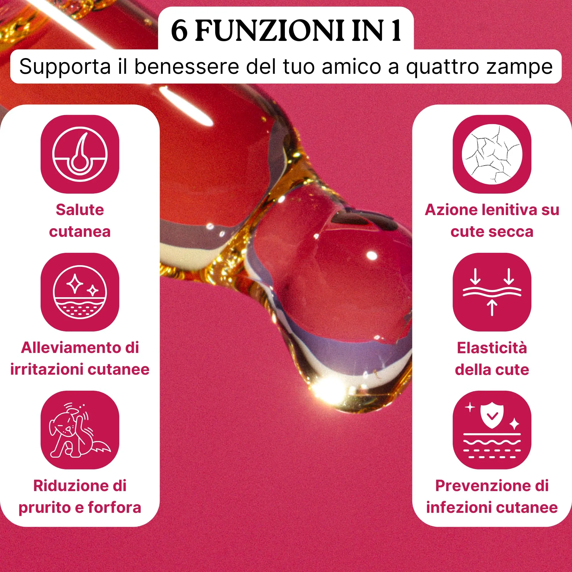 Soluzione Prurito | DermaPet Integratore Dermatite per Cute Cani e Gatti + ProbioticPet Cane 30 Cpr per Dermatite, Digestione | Integratore Prurito Cani e Gatti - Longevity Pet - immagine 4