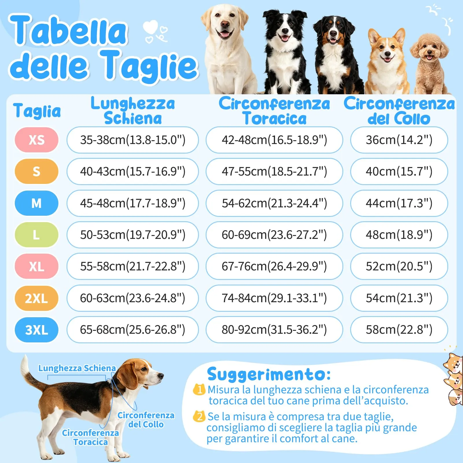 MELLIEX Body Post Operatorio Cane Femmina Maschio, Tutina Anti-Leccatura - immagine 6