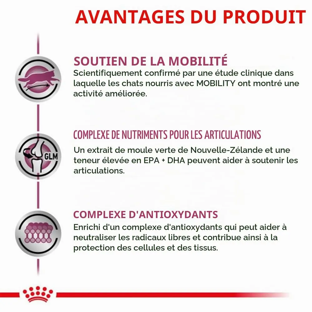 ROYAL CANIN Veterinary MOBILITY | 400 g | Alimento secco per gatti | Alimento completo per gatti adulti con problemi articolari | Per sostenere la funzione articolare - immagine 6