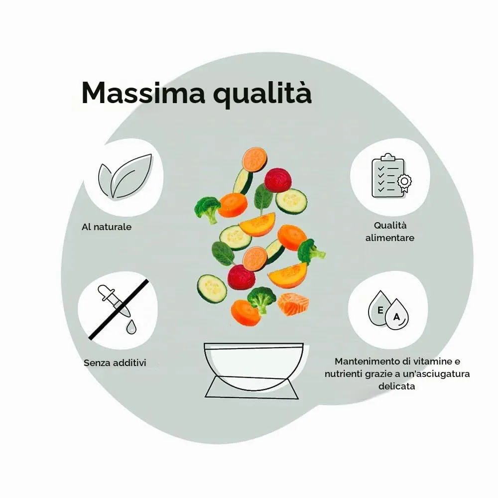 GRAU - l'originale - Verdure disidratate per BARFing - per cani - Mix di verdure n. 3 (1 x 1,2 kg) - immagine 2