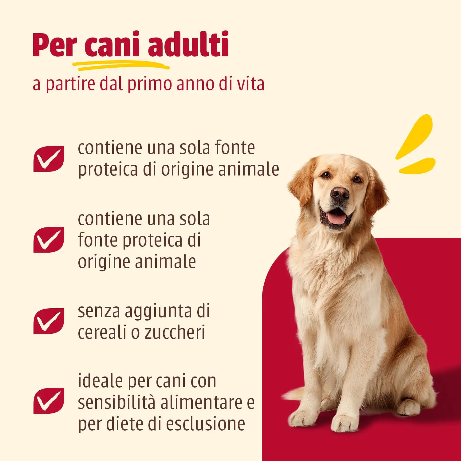 animonda GranCarno Sensitiv Adult cibo per cani, alimento umido per cani adulti, puro tacchino + patate, 6 x 800 g - immagine 2