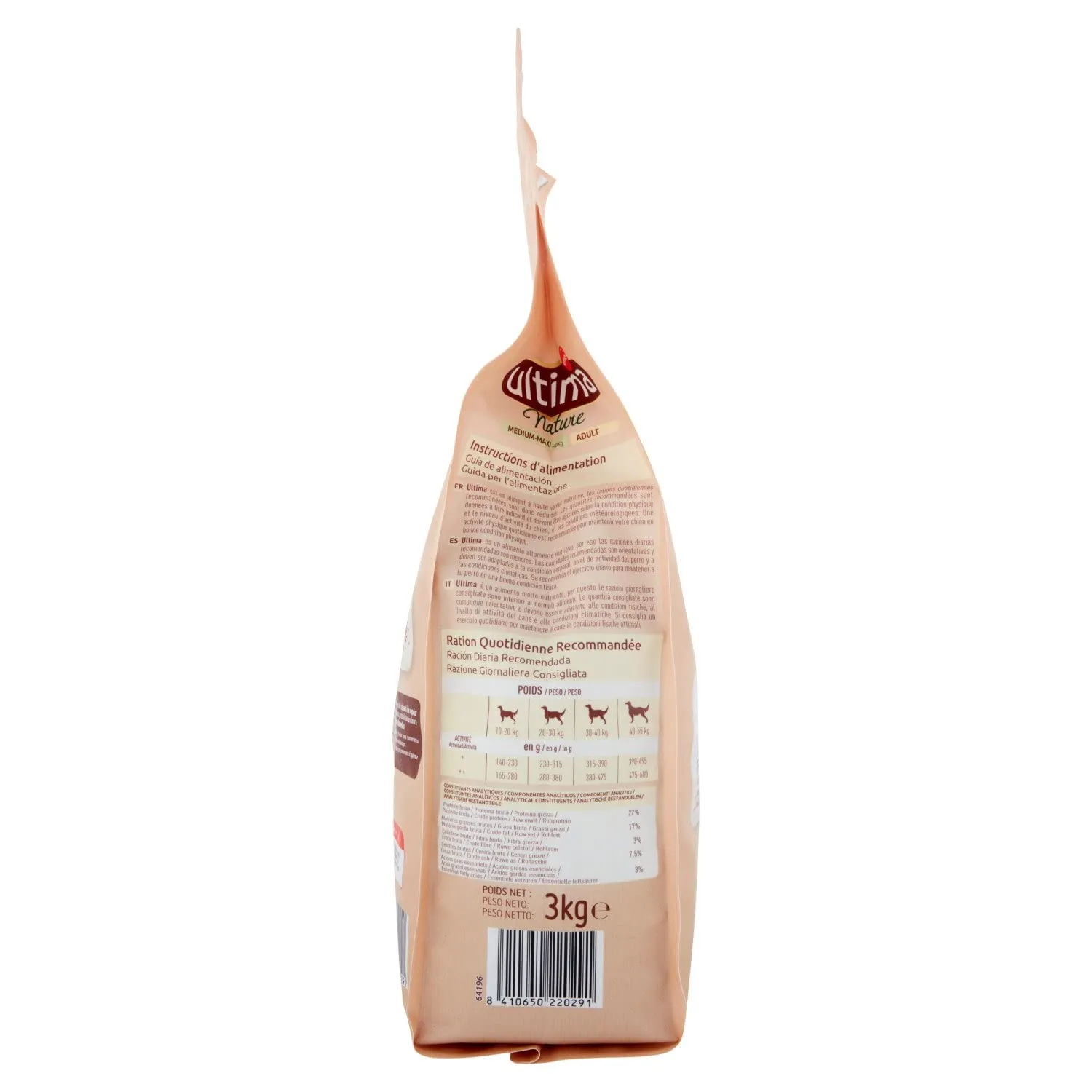 Ultima Nature Cibo per Cani Medium Maxi Adulti con Pollo, 3000g - immagine 2