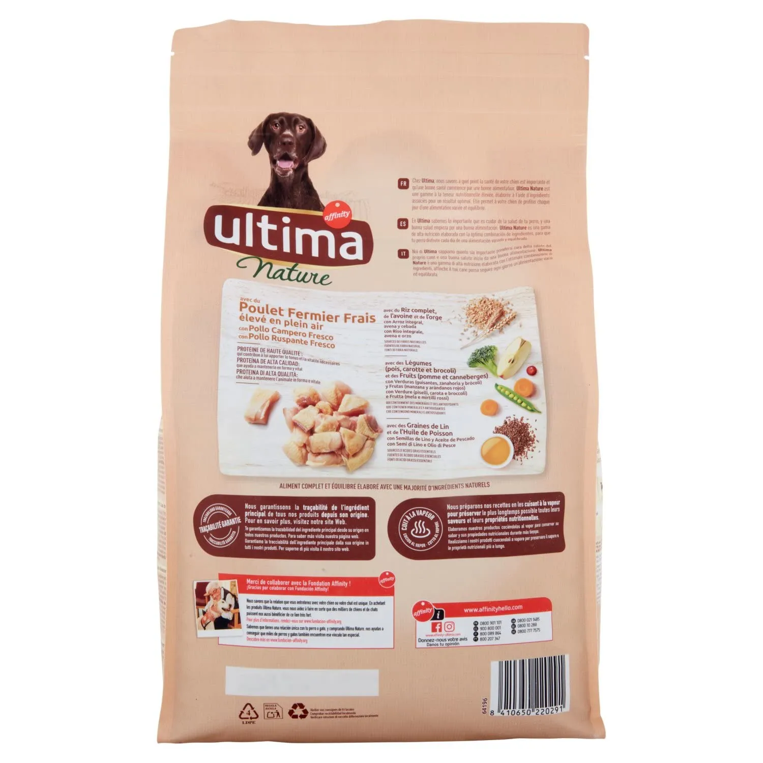 Ultima Nature Cibo per Cani Medium Maxi Adulti con Pollo, 3000g - immagine 3
