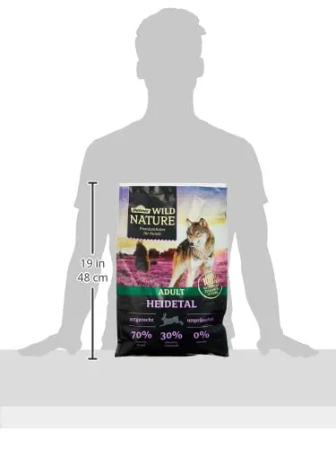Dehner Wild Nature Heidetal, cibo secco senza cereali, senza zucchero, per cani adulti, conigli, 4 kg - immagine 3