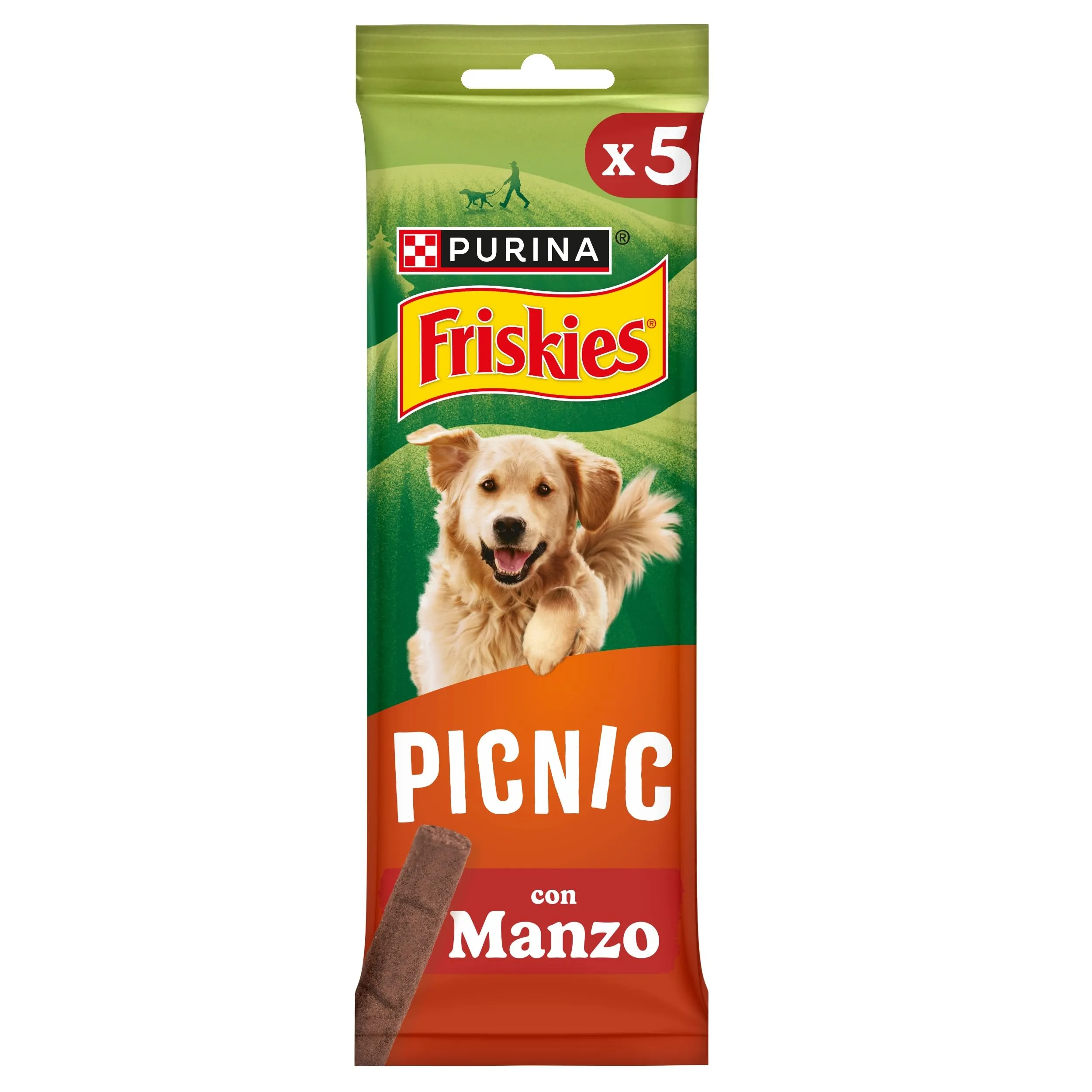 PURINA FRISKIES Picnic Snack per Cani Adulti con Manzo Stick 32 Confezioni da 42g - immagine 2