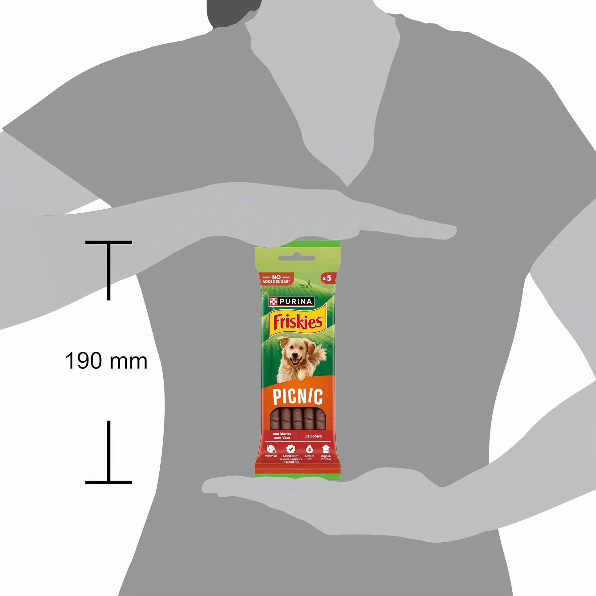 PURINA FRISKIES Picnic Snack per Cani Adulti con Manzo Stick 32 Confezioni da 42g - immagine 4