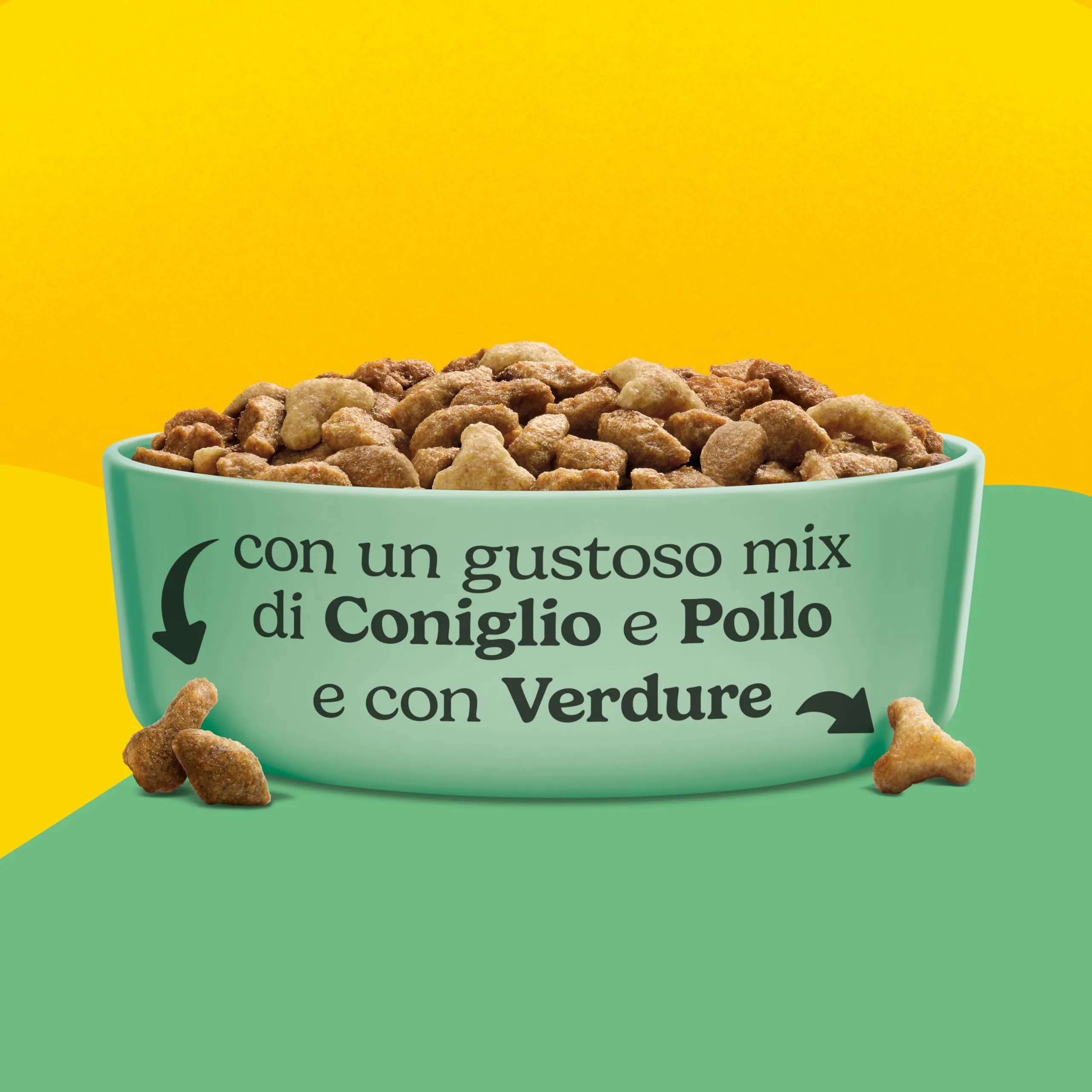 PURINA FRISKIES Adult con un gustoso mix di Coniglio e Pollo e con Verdure in scatola di cartone da 20 Sacchi da 400g - immagine 4