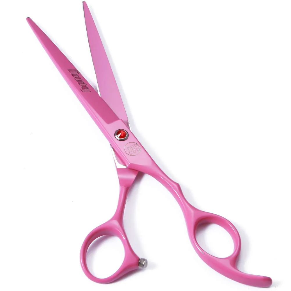 Set di forbici professionali per cani, forbici curve da 17,8 cm e 20,3 cm e forbici per sfoltire con pettine per toelettatura - immagine 3