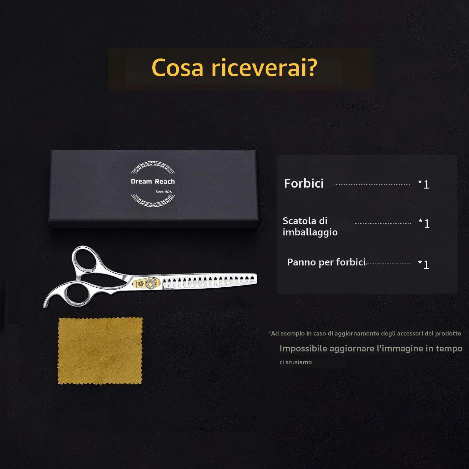 Dream Reach Forbici per Cani e Gatti da 7,0 Pollici - Toelettatura per Peli di Animali - Acciaio Inossidabile 440C Giapponese - immagine 6