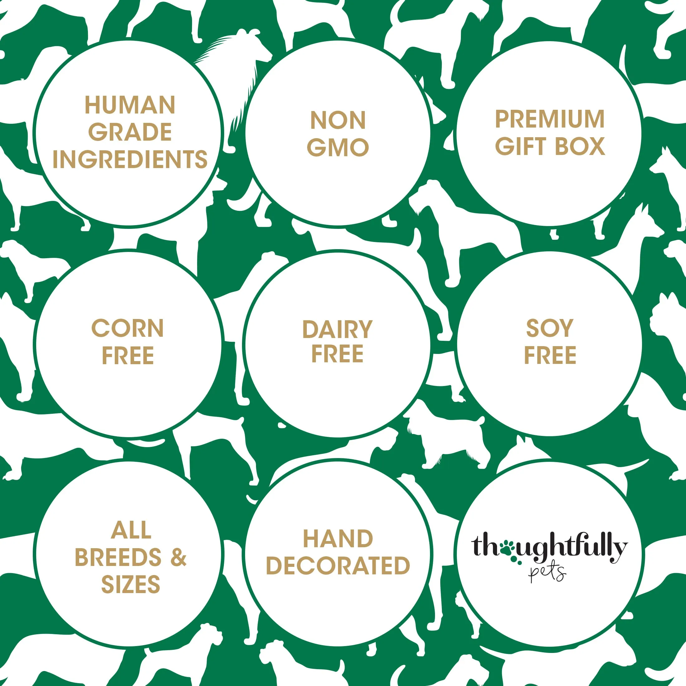Thoughtfully Pets – Set 8 Biscotti di Compleanno per Cani – Decorati a Mano a Forma di Osso – Azzurro – Regalo Perfetto per Cagnolini – Set da 8 - immagine 5