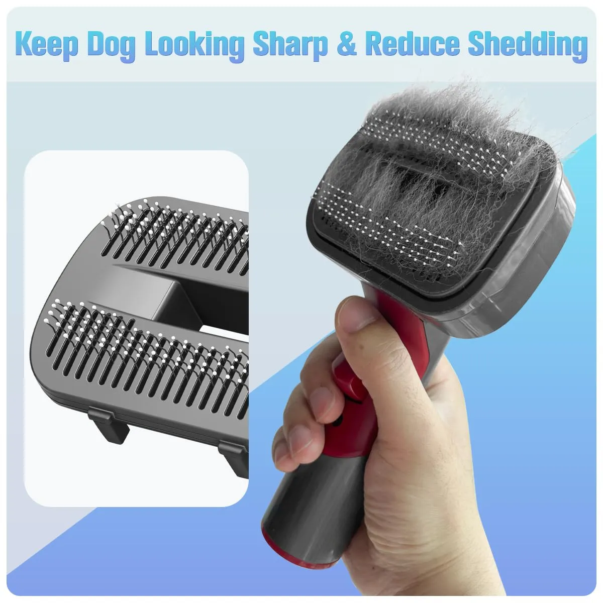 MOPEI 3 in 1 Spazzola di Aspirazione per Gatti e Cani Autopulente, Cardatore per Cani Pelo Lungo/Corto Compatibile con Dyson Gen5 V15 V12 V11 V10 V8 V7 Aspirapolvere - immagine 4