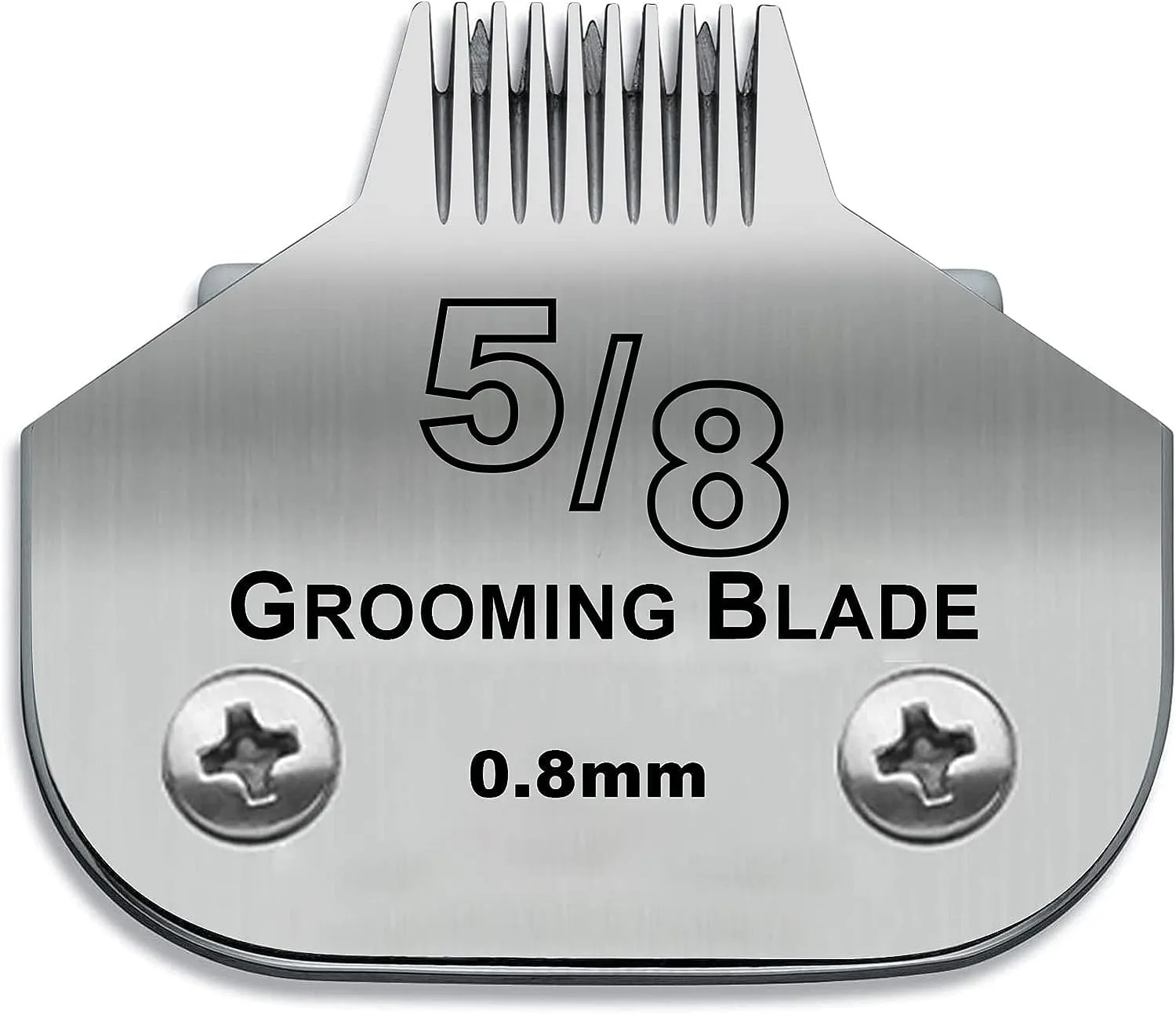 BESTBOMG Lama di Ricambio per toelettatura di Cani, Compatibile con Le Serie Heiniger/Moser Max45/Andis A5 Tosaerba per Cani, Taglia 5/8 1/32"(0,8mm) Lunghezza di Taglio - immagine 1