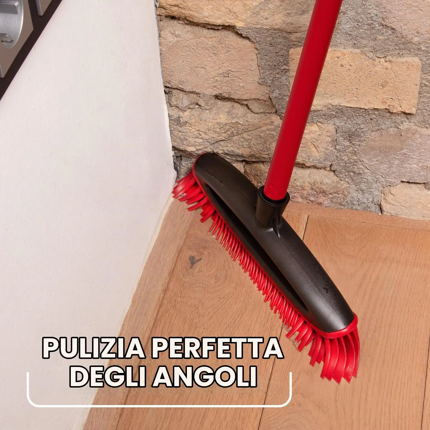 Vileda Pet Pro Always Clean - Scopa in gomma perfetta per rimuovere i peli di animali domestici, attira e raccoglie sporco e peli di animali domestici, sicura ed efficace per tutti i pavimenti, facile - immagine 4
