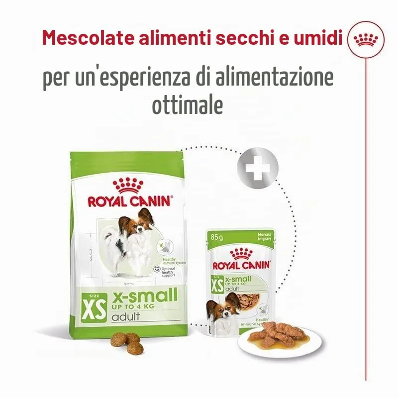 ROYAL CANIN X-Small Adult | Confezione Doppia | 2 x 12 x 85 g | Cibo umido per cani adulti e molto piccoli | A partire dal 10° mese | Con bocconcini in salsa | In buste - immagine 7
