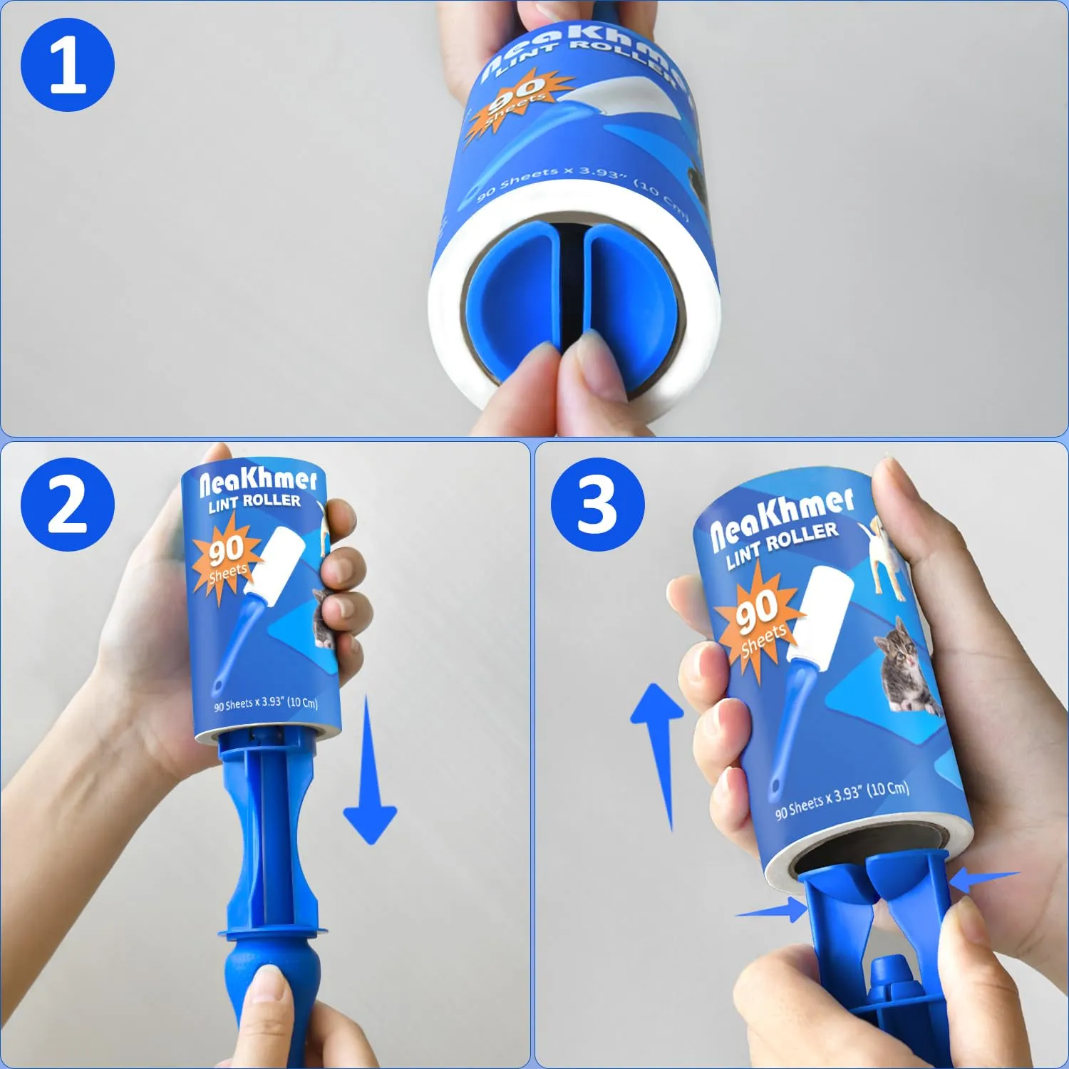 Rotolo di lanugine per peli di animali – Confezione da 5 pezzi da 450 fogli – Easy Peel – Rotoli di lanugine per vestiti e mobili - immagine 6