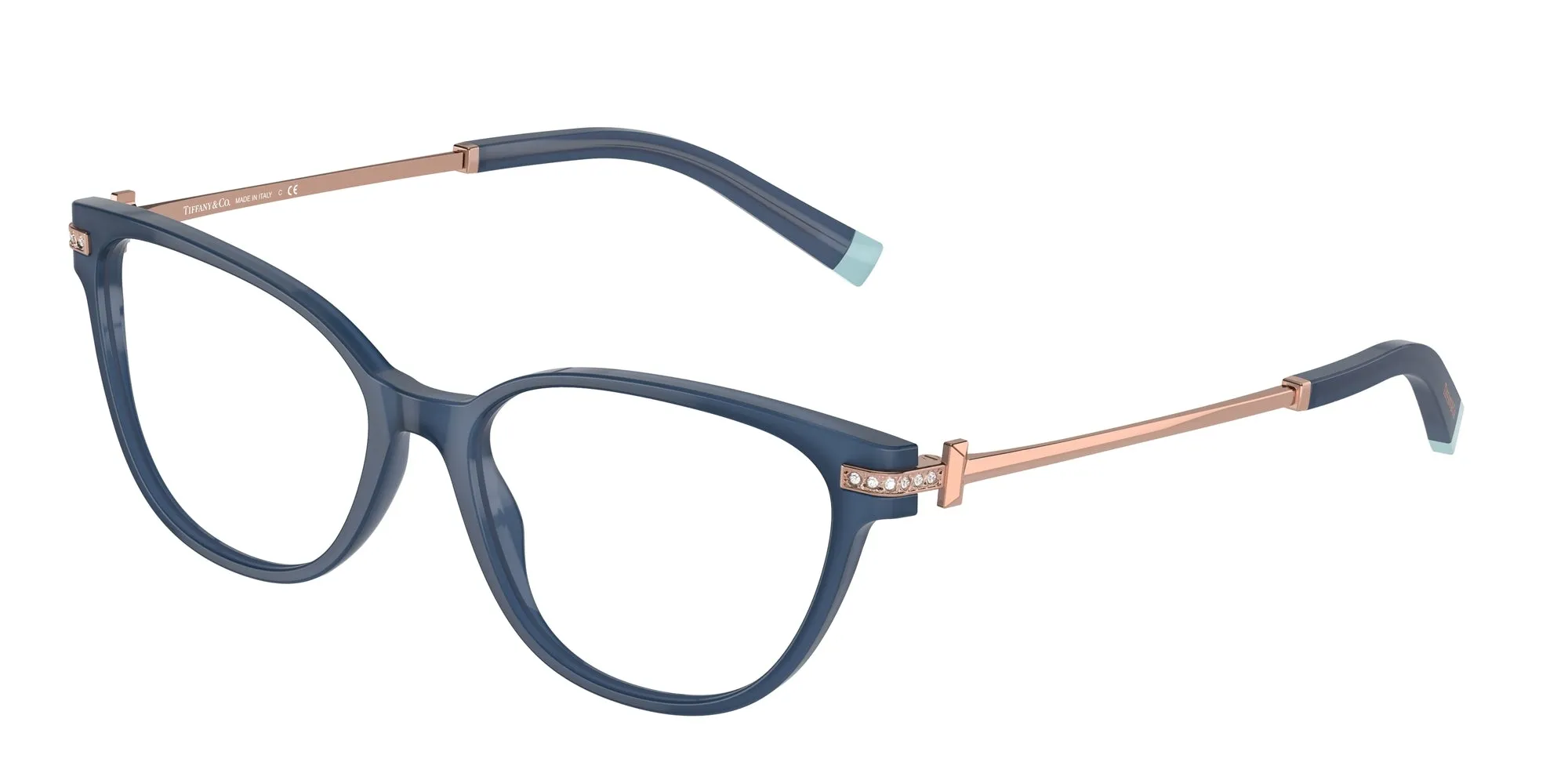 Tiffany TF2223B 8315 Montature da vista Plastica Blu Cat Eye - immagine 1