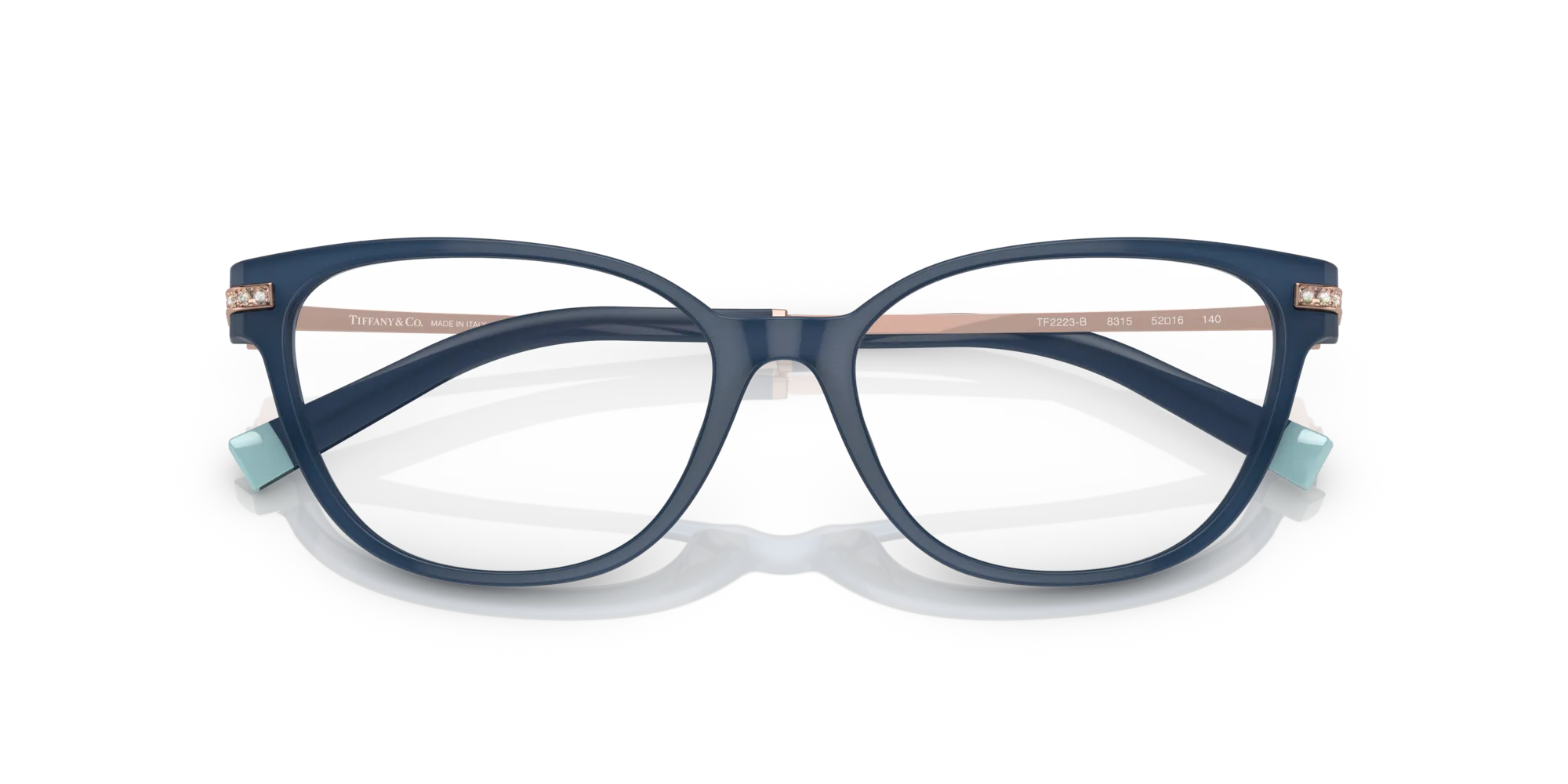 Tiffany TF2223B 8315 Montature da vista Plastica Blu Cat Eye - immagine 2