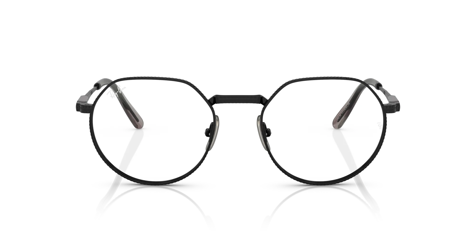 Ray - Ban RX8265V Jack titanium 1237 Montature da vista Titanio Nero Geometrica - immagine 3