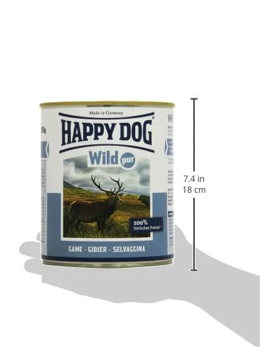 Happy Dog Carne in scatola Wild Pur, 800 g, confezione da 6 (6 x 800 g) - immagine 3
