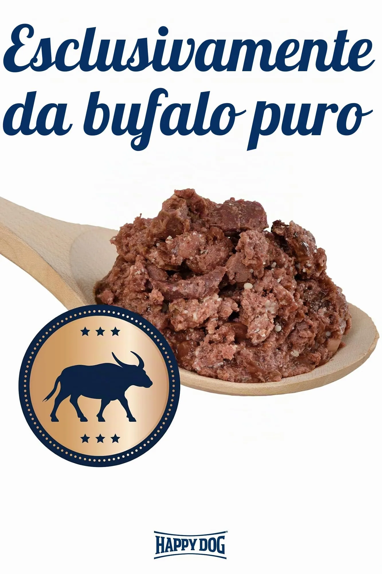 Happy Dog Carne in scatola di bufalo puro, 800 g, confezione da 6 (6 x 800 g) - immagine 3