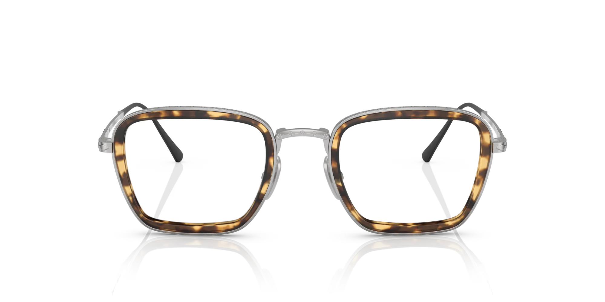 Persol PO5013VT 8014 Montature da vista Titanio Argento Squadrata - immagine 3