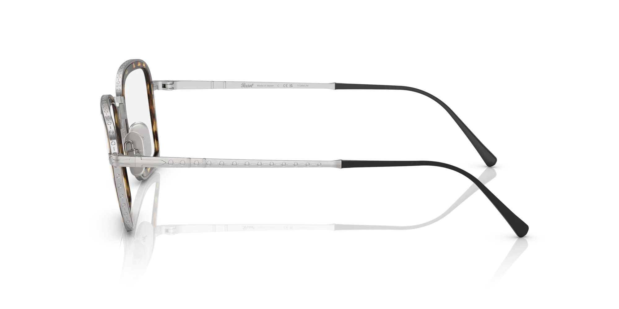Persol PO5013VT 8014 Montature da vista Titanio Argento Squadrata - immagine 4