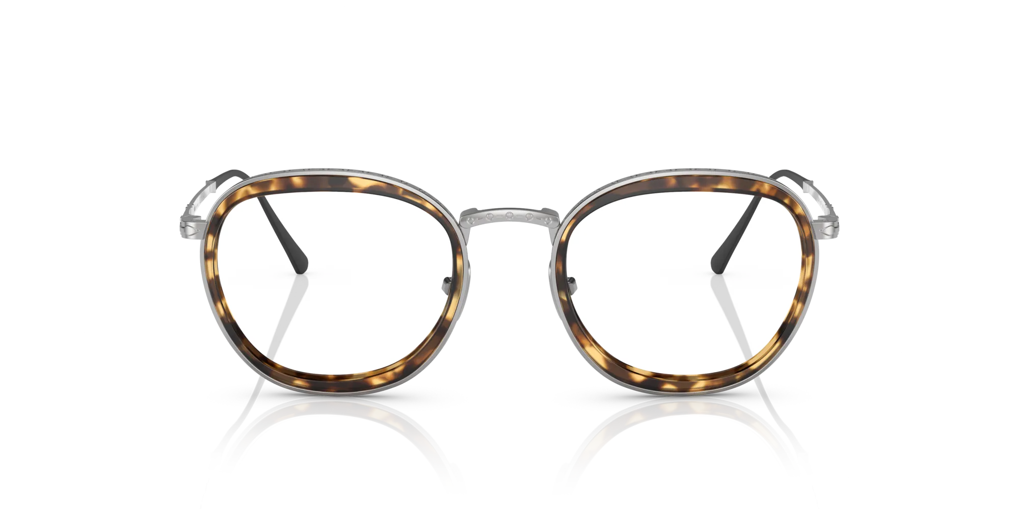 Persol PO5009VT 8014 Montature da vista Titanio Argento Trasparente Pantos Normale - immagine 3