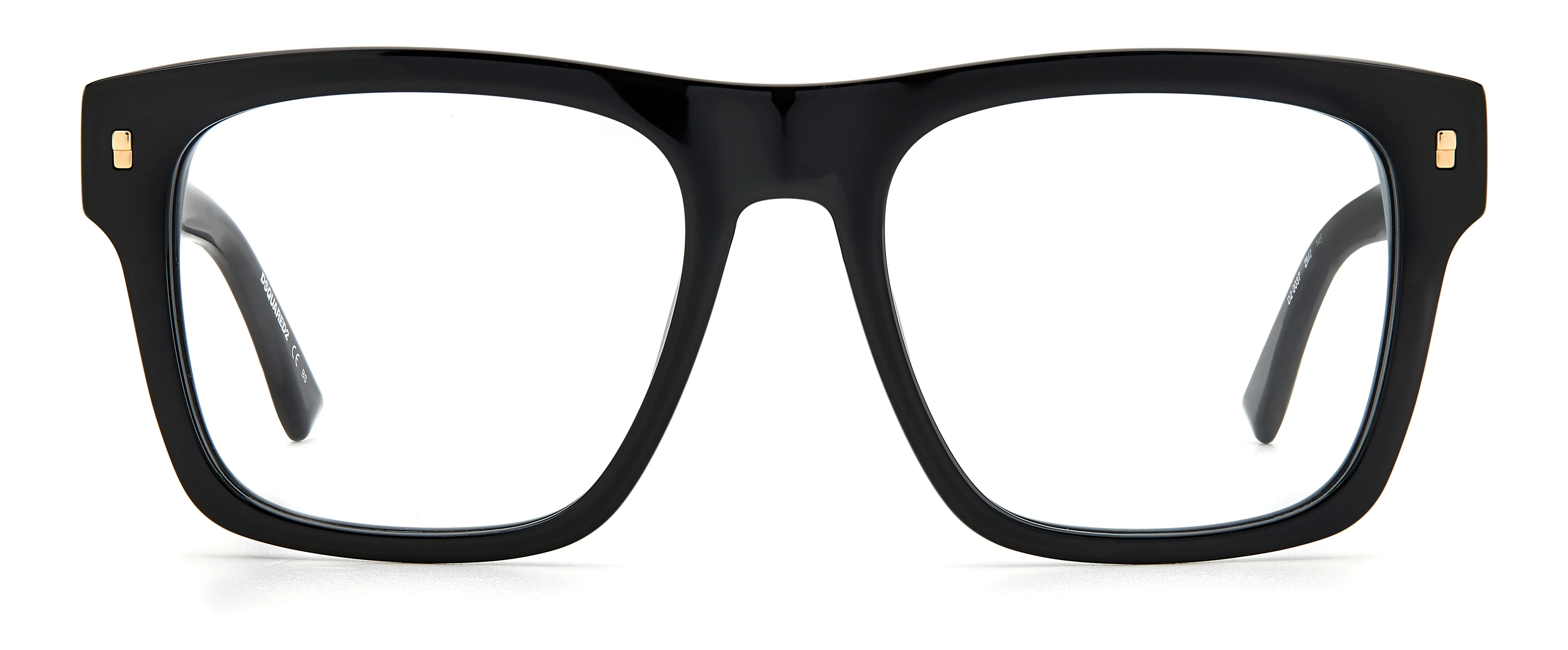 Dsquared2 D2 0037 2M2 Montature da vista Acetato Nero Squadrata - immagine 2