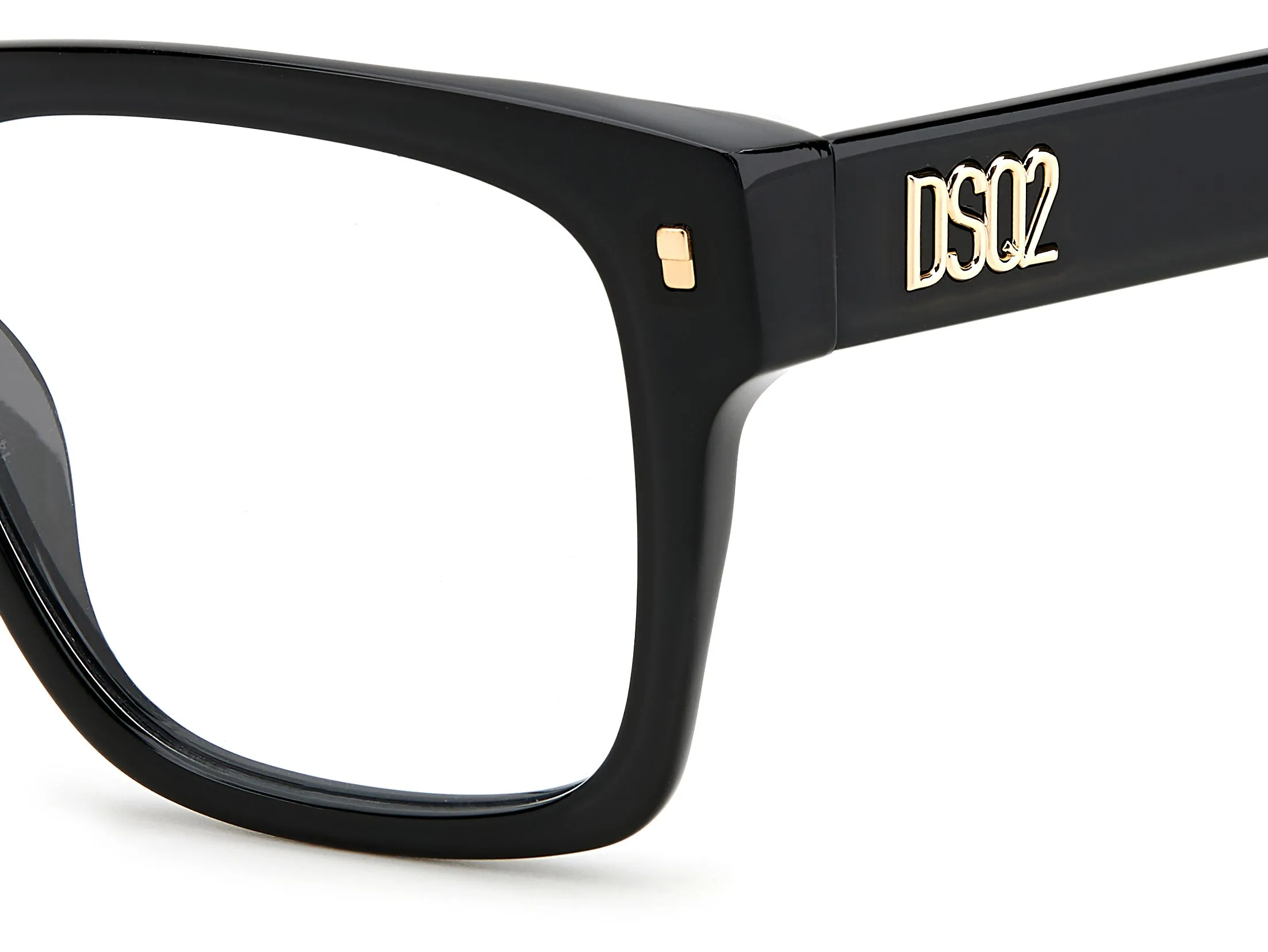 Dsquared2 D2 0037 2M2 Montature da vista Acetato Nero Squadrata - immagine 3
