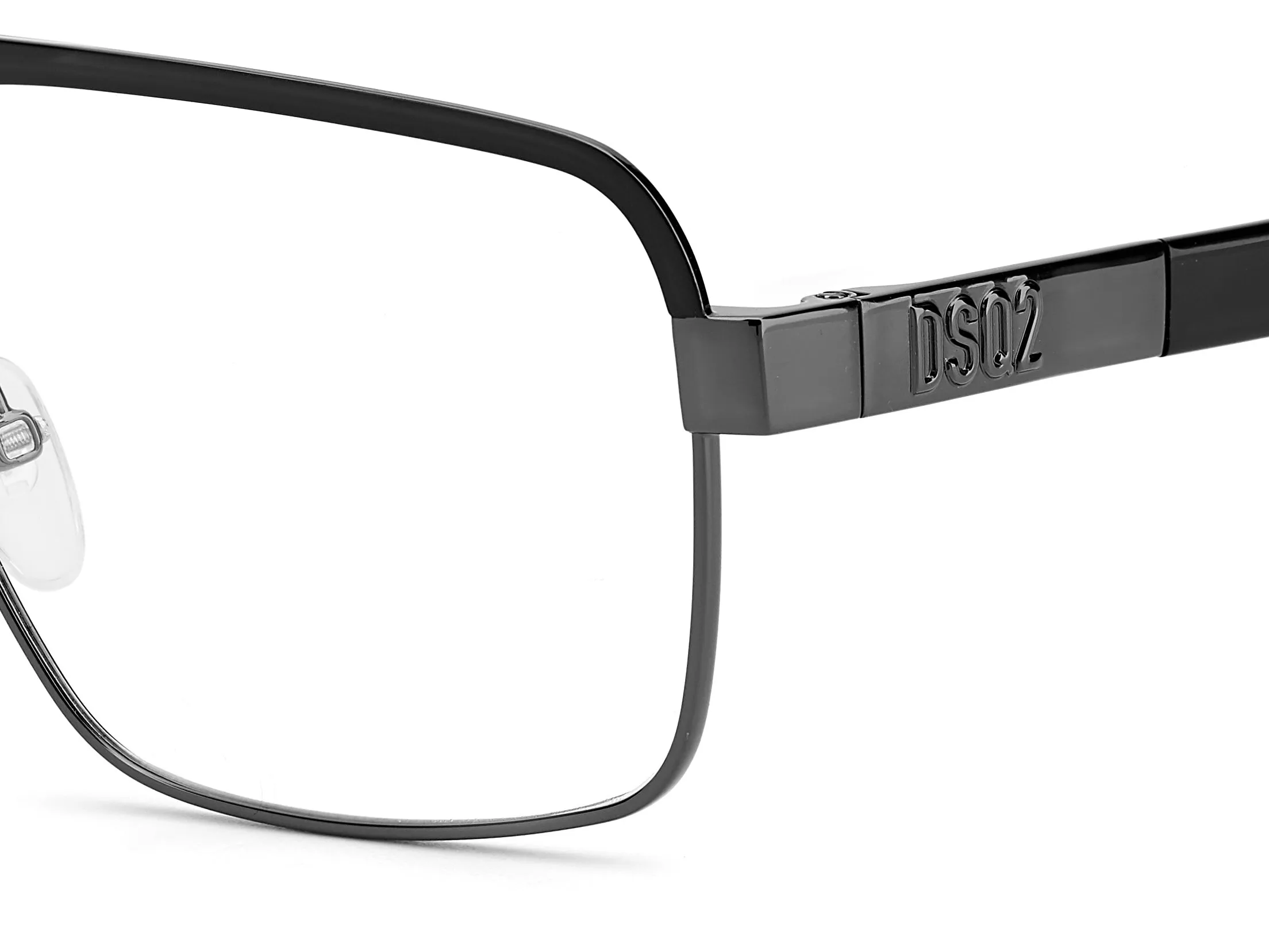 Dsquared2 D2 0034 RZZ Montature da vista Metallo Rutenio scuro Squadrata - immagine 3